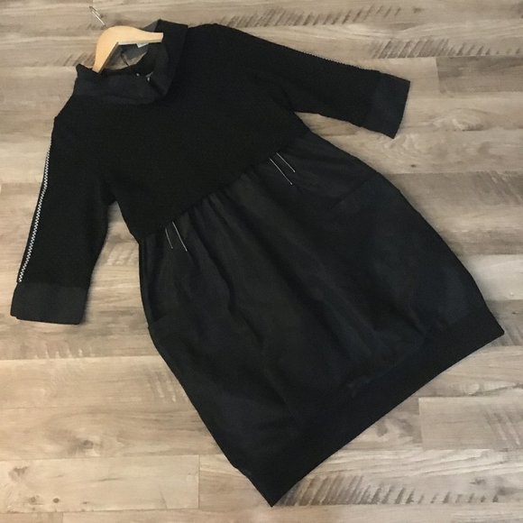 NWT Dolcezza Comfortable High Waisted Cocoon Dress With Tiny Polkadots - Picture 14 of 14